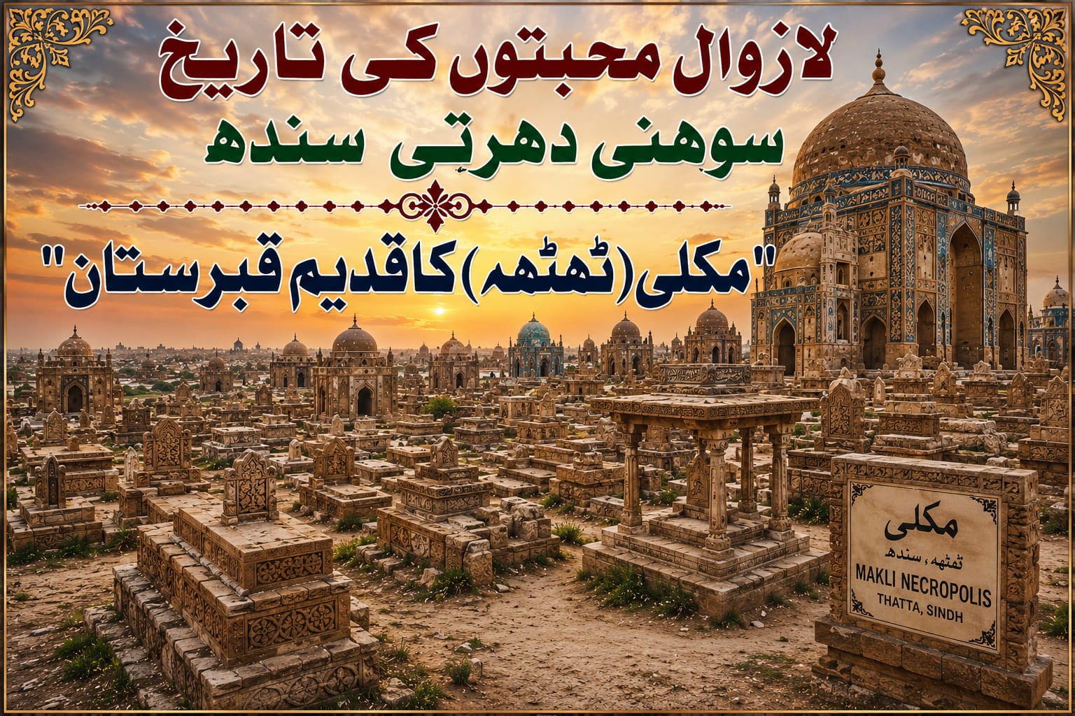 مکلی(ٹھٹھہ)کاقدیم قبرستان